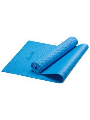 Коврик для йоги FM-101, PVC, 173x61x0,5 см, синий
