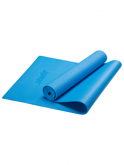 Коврик для йоги FM-101, PVC, 173x61x0,5 см, синий