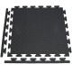 Маты - пазлы для фитнесса и тренажеров DFC 1 элемент Чёрный