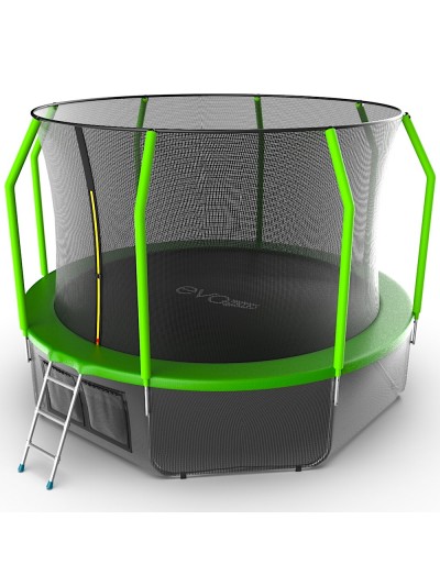 Батут EVO Jump Cosmo 12ft (Green) + Нижняя сетка