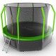 Батут EVO Jump Cosmo 12ft (Green) + Нижняя сетка