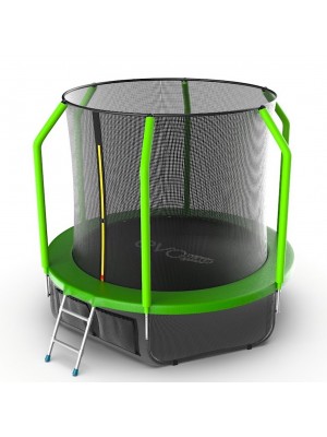 Батут EVO Jump Cosmo 8ft (Green) + Нижняя сетка