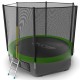 Батут EVO Jump External 10ft (Green) + Lower net с внешней сеткой и лестницей + Нижняя сетка