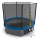 Батут EVO Jump External 10ft (Blue) + Lower net с внешней сеткой и лестницей + Нижняя сетка