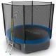 Батут EVO Jump External 10ft (Blue) + Lower net с внешней сеткой и лестницей + Нижняя сетка