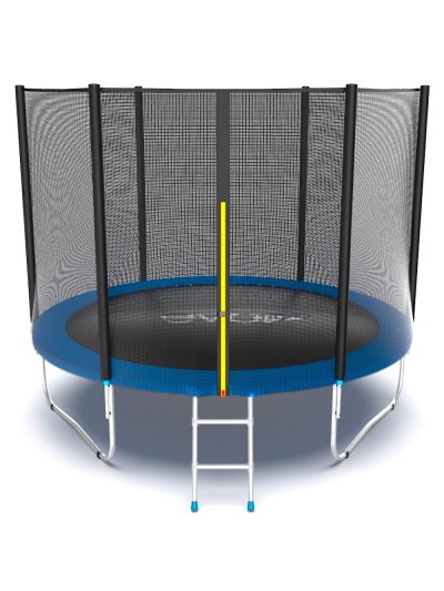 Батут EVO Jump External 10ft (Blue) с внешней сеткой и лестницей