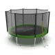 Батут EVO Jump External 12ft (Green) с внешней сеткой и лестницей