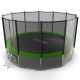 Батут EVO Jump External 16ft (Green) + Lower net с внешней сеткой и лестницей + Нижняя сетка
