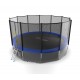 Батут EVO Jump External 16ft (Blue) + Lower net с внешней сеткой и лестницей + Нижняя сетка
