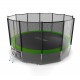 Батут EVO Jump External 16ft (Green) + Lower net с внешней сеткой и лестницей + Нижняя сетка