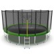 Батут EVO Jump External 16ft (Green) с внешней сеткой и лестницей