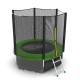 Батут EVO Jump External 6ft (Green) + Lower net с внешней сеткой и лестницей + Нижняя сеть