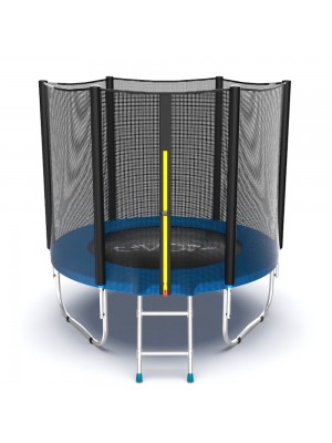 Батут EVO Jump External 6ft (Blue) с внешней сеткой и лестницей