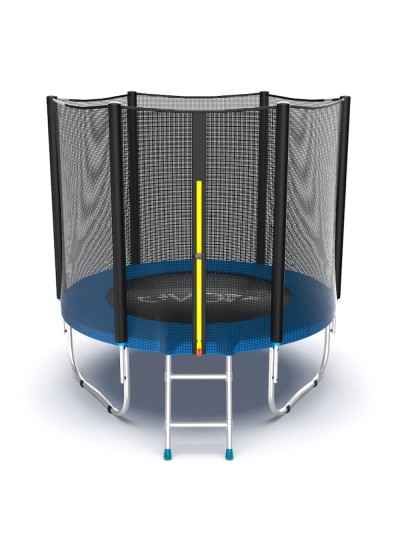 Батут EVO Jump External 6ft (Blue) с внешней сеткой и лестницей