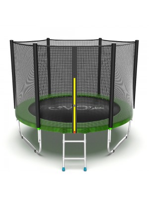 Батут EVO Jump External 8ft (Green) с внешней сеткой и лестницей