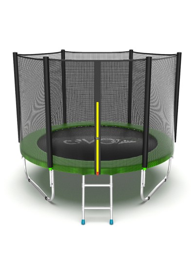 Батут EVO Jump External 8ft (Green) с внешней сеткой и лестницей
