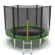 Батут EVO Jump External 8ft (Green) с внешней сеткой и лестницей