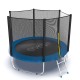 Батут EVO Jump External 8ft (Blue) с внешней сеткой и лестницей