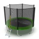 Батут EVO Jump External 8ft (Green) с внешней сеткой и лестницей