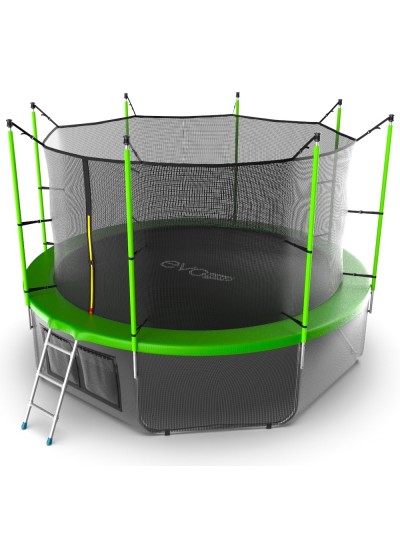 Батут EVO Jump Internal 12ft (Green) + Нижняя сетка