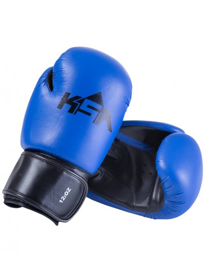Перчатки боксерские Spider Blue, к/з, 12oz