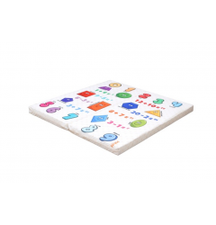 Мат гимнастический "Алфавит"  (0,06) 1,0х1,0 м (складной)