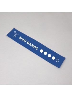 Синяя фитнес-резинка Mini Bands (14 кг) 30*5 см