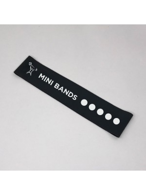 Черная фитнес-резинка Mini Bands (17 кг) 30*5 см