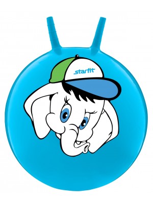 Мяч-попрыгун "Слоненок" GB-401, 45 см, с рожками, синий