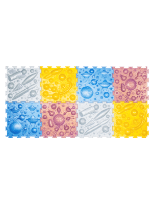 Модульный коврик "ОРТОДОН"  Набор №12 «Космос»