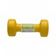 Гантель виниловая DB-101 2,5 кг, желтая