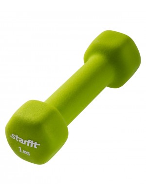 Гантель неопреновая DB-201 1 кг, салатовая