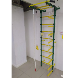 Детская шведская стенка STEMFIT "Пристенная" с фиксированным турником уценка