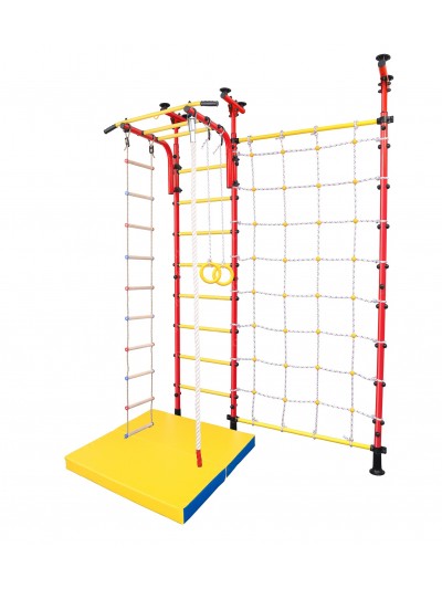 Детская шведская стенка STEMFIT "ВРАСПОР" + сетка для лазания