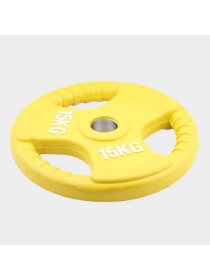 Олимпийский диск евро-классик с тройным хватом 15 кг Олимпийский диск евро-классик с тройным хватом 15 кг