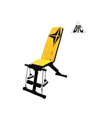 Скамья универсальная с эспандерами DFC D008Y