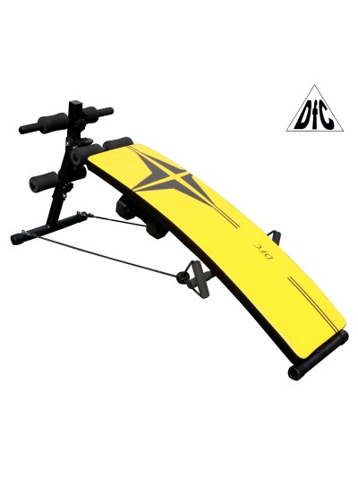 Скамья для пресса DFC гантели, эспандеры D102RY