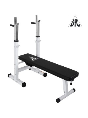 Скамья со стойками под штангу DFC DBCH2W