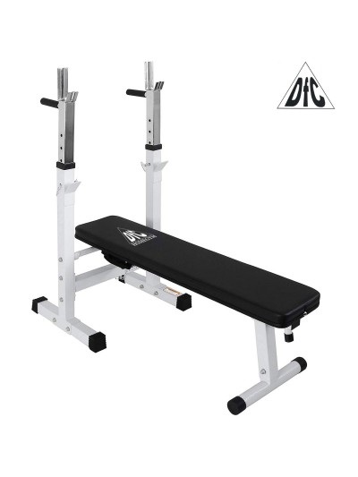 Скамья со стойками под штангу DFC DBCH2W