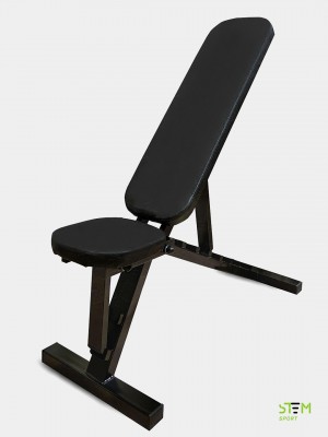 Регулируемая скамья для жима черная