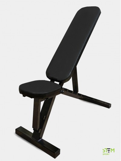 Регулируемая скамья для жима черная