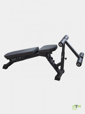 Регулируемая скамья для жима 2.0 с опцией "Упоры для пресса"