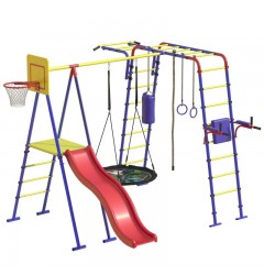 Детский спортивный комплекс на дачу Юниор с горкой