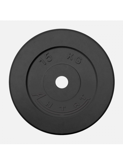 Диск обрезиненный АНТАТ 15 кг, Ø26 мм