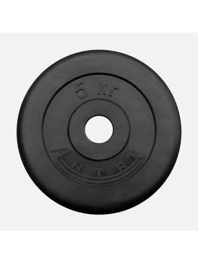 Диск обрезиненный АНТАТ 5 кг, Ø26 мм